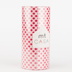 Masking tape MT CASA - Point rouge (dot red) - Largeur 100mm - 10 m x 100mm