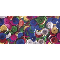 Paillettes, 6mm bombées, boîte 6g, lavable, assorties