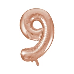 Ballon Géant Chiffre 9 Rose Gold (86 cm)