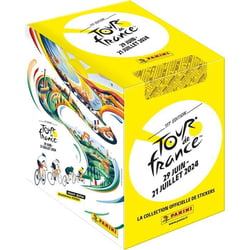 Boîte stickers - Collection officielle Tour de France 2024 - Contient 36 pochettes de 5 stickers