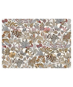 Tissu d'ameublement feuilles lin de 150 cm de largeur lin vendu par 50 cm