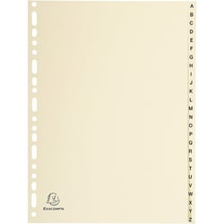 Intercalaires Polypro - 26 Positions - A À Z - A4 - Exacompta