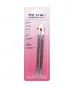 Jauge de couture pour ourlets- cols et boutons - Distrifil Gris