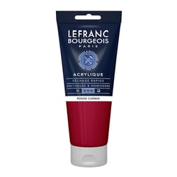 Peinture acrylique - Rouge carmin - 366 - Fine - Lefranc Bourgeois - Tube 200ml