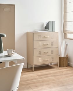 Armoire de bureau Acier Beige ENAGO - Beliani