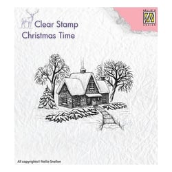 Tampon transparent scrapbooking Nellie's choice SCENE D HIVER 019