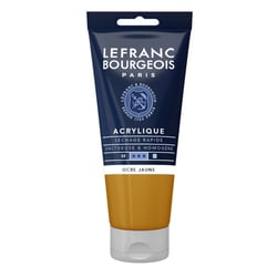 Peinture acrylique - Ocre jaune - 302 - Fine - Lefranc Bourgeois - Tube 80ml