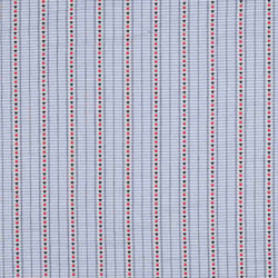 Tissu Rayures Coeurillon sur fond Bleu clair - Au mètre