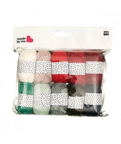 Minis pelotes à tricoter 10 x 10gr - CHRISTMAS - Rico Design 03 Multicolore