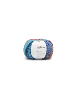 Pelote de laine à tricoter CREATIVE MELANGE CHUNKY - Rico Design 46 Bleu