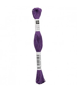 Fil à broder mouliné Uni - Rico Design 103 Violet