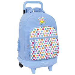 Sac à dos à roulettes Smiley World Happy 45 CM - Trolley Haut de Gamme