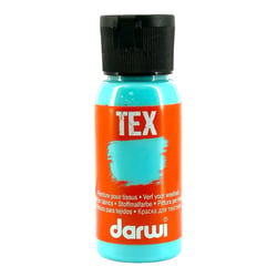 Peinture pour tissus - Vert menthe - Opaque - Peinture à l'eau - Tex - Darwi - 50ml