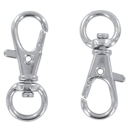 MégaCréa DIY - Mousqueton Porte-clés 3,2 cm Argenté 4 pièces
