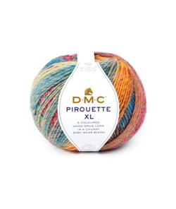 Pelote de laine à tricoter PIROUETTE XL - 200gr - DMC 1104 Multicolore