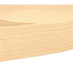 Sangle aspect naturel extensible ecru au mètre