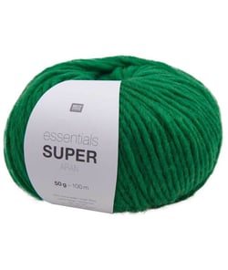 Pelote de laine à tricoter Essentials Super Aran - Rico Design 13 Vert