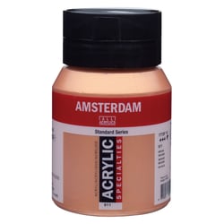 Pot 500ml - Peinture acrylique Amsterdam Standard Series - Bronze 811 - Semi-opaque