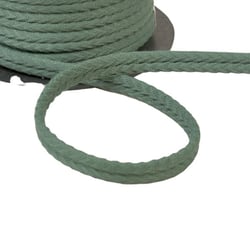 Bobine 20m double cordon chevrons 10mm vert bouteille