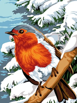 Canevas Margot Plume d'hiver 40x50 cm