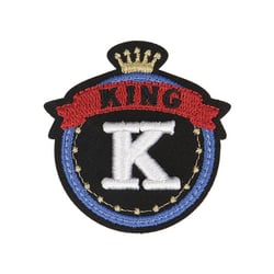 Ecusson thermocollant badge royal K King 5cm