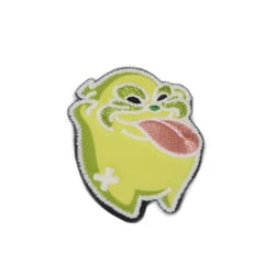 Lot de 3 écussons thermocollants monstre luminescent monstre vert 5cm x 3,9cm