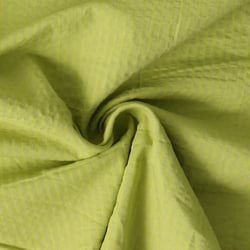 Tissu  Voile de Coton  uni Ondela Vert anis