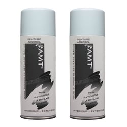 Lot de 2 sprays de peinture - bleu banquise - AMT