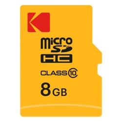 KODAK Carte Micro SDHC 8 Go Classe 10 + Adaptateur – Transfert Rapide, Stockage Compact pour Smartphones, Tablettes, Caméras et GPS