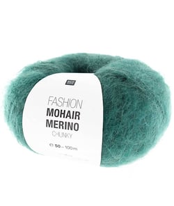 Laissez-vous Envelopper de Luxe : Pelote de Laine FASHION MOHAIR MERINO CHUNKY - Rico Design 06 Vert