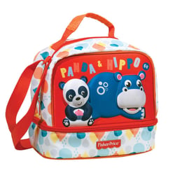 Sac gouter Fisher Price Panda & Hippo 21 CM - sac déjeuner