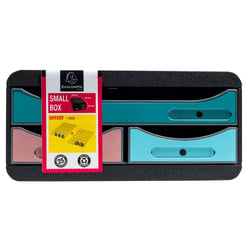 Module de classement Small Box 3 tiroirs Skandi - Couleurs assorties - Exacompta