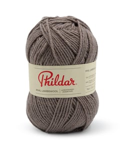 Pelote de laine d'Agneau à tricoter Phil Lambswool - Phildar Taupe Marron