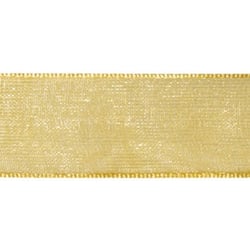 Ruban organdi, 7 mm, rouleau 10 m, or