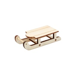 Luge miniature naturelle a peindre - Rico Design - Beige