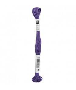 Fil à broder mouliné Uni - Rico Design 108 Violet