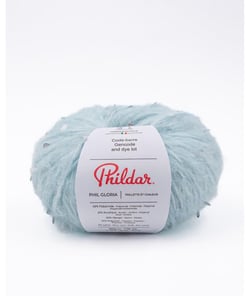 Pelote de Laine et Alpaga à tricoter PHIL GLORIA - Phildar Glacier Bleu