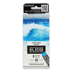 Huile stick - Extra-fine - Solide - Sennelier - 6 couleurs - Paysage marin