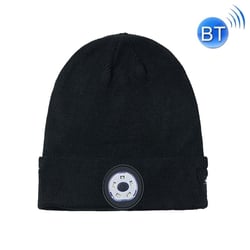 Bonnet Bluetooth LED Lumineux Pour Appels et Musique Course Nocturne Navy YONIS