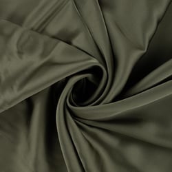 Tissu Viscose   Olivia touché Satin uni  Vert kaki