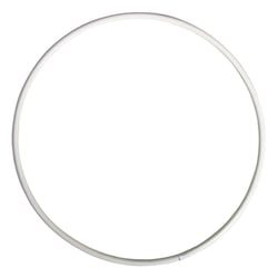 Anneaux en métal, revêtus, blancs,12cm