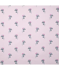Tissu coton enfant souris de 150 cm de largeur Rose vendu par 50 cm
