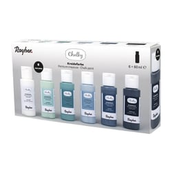 Rayher - Peinture Chalky Set de 6 couleurs - Arc-en-ciel