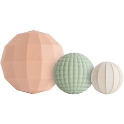 Lot de 3 jouets sensoriels Nesting Spheres Mushie
