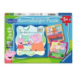 Puzzle 3x49 pieces La famille d abord Peppa Pig