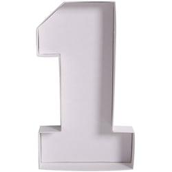 Plateau Blanc Apéro/Dessert Chiffre 1 - 26 cm
