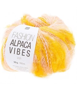 Pelote de laine FASHION ALPACA VIBES AR - Rico Design 06 Jaune