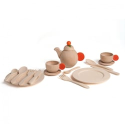 Set de vaisselle naturel 16 pcs - Erzi