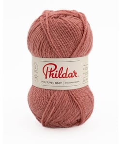 Pelote de laine à tricoter SUPER BABY - 25GR - Phildar - certifié Oeko-Tex Rosewood Rose