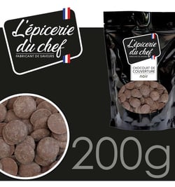 Palets de chocolat noir 200g